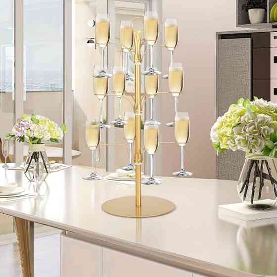 Подставка для коктейльного дерева Leeseph на 12 бокалов черная Одеса