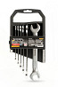 Ключи рожковые MASTERTOOL PROFI COLD STAMPED набор 6 шт (6х7-16х17 мм) CrV DIN3110 70-1106 Харків