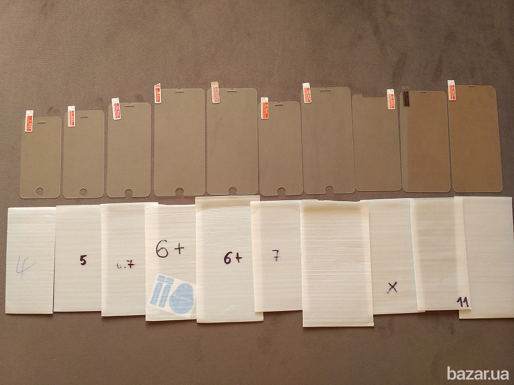 Стекло закаленное на iphone 4,5,6,6+,7,7+,8,8+11,11 Pro Max защита экрана Бориспіль - зображення 6