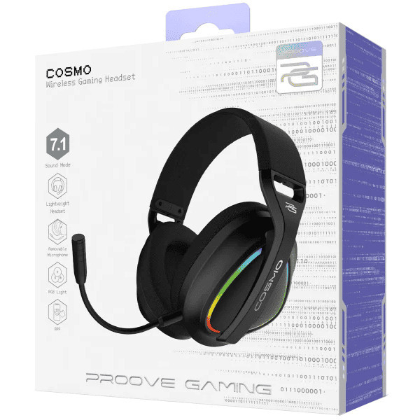 Bluetooth-гарнітура Proove Gaming Cosmo (APP) Black/Purple (WHCS00020016) Харків - зображення 8