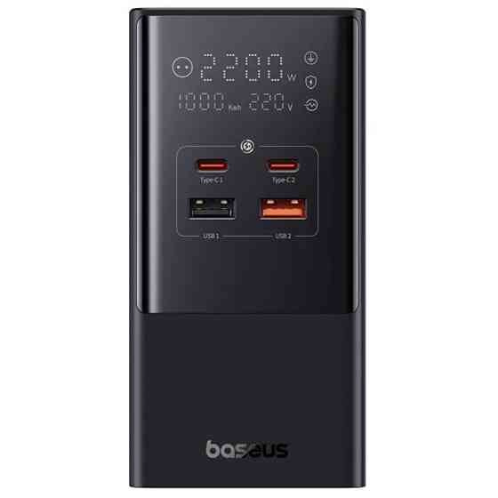 СЗУ Baseus PowerCombo Tower PowerStrip 100W (2USB-A/2C/2Socket) (1.5m) (E00023609113-00) Херсон