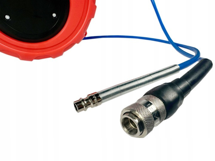 Шланг воздушный для компрессора на катушке 5x8мм, 15м быстросъемный AIRKRAFT AHC-34A Харьков - изображение 4