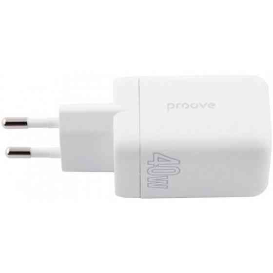 Мережевий зарядний пристрій Proove Silicone Power 40W (Type-C + Type-C) White (WCSP4020002) (Код тов Харьков