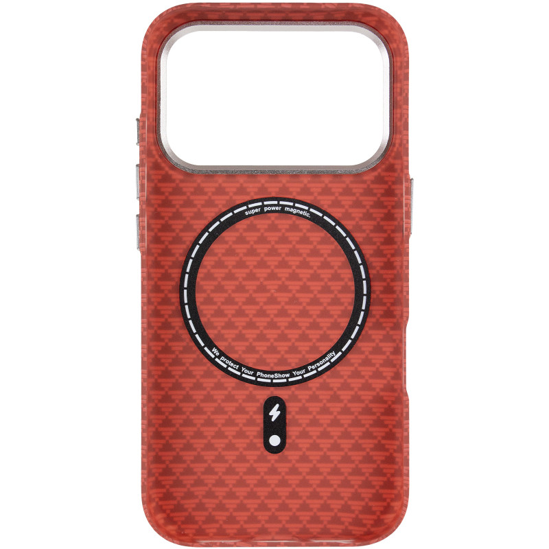 Чехол TPU+PC KVZV Triangular Pattern with Magnetic Fit для Apple iPhone 17 Pro Max / 18 Pro Max 6.9 Херсон - изображение 3