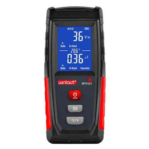 Детектор электромагнитного излучения (магнитометр) (1-1999В/м, 0,01-99,9μt) WINTACT WT3121 Харків