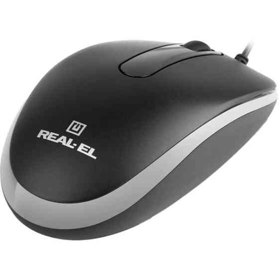 Мишка REAL-EL RM-217 USB Black (EL123200038) Харків