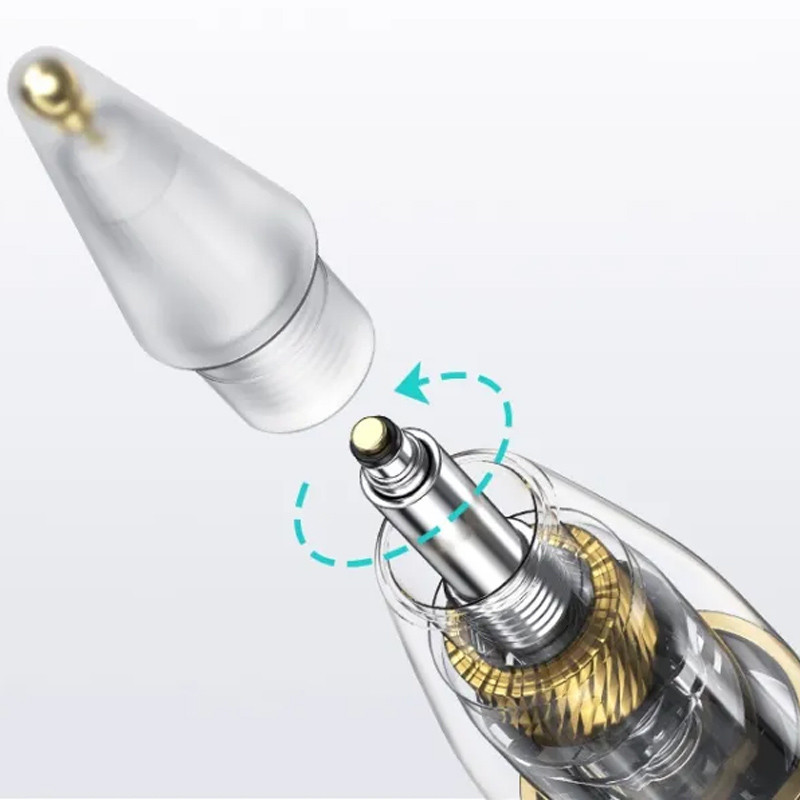 Стилус Usams US-ZB264 Transparent Magnetic Charding Tilt-sensitive Active Touch for iPad Херсон - зображення 6