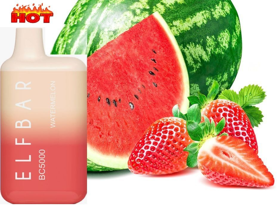 Електрона сигарета ELF BAR BC 5000 тяг (Полуниця-Кавун) 5% Киев - изображение 1
