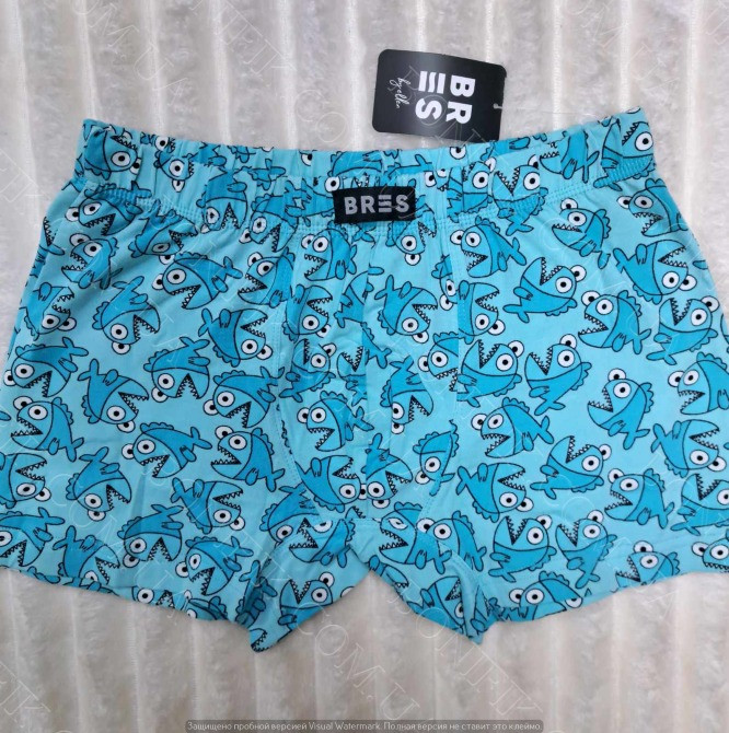 Мужские боксеры с принтом акул "BRES" (арт. МSHK 304/03/135) Кривий Ріг - зображення 1