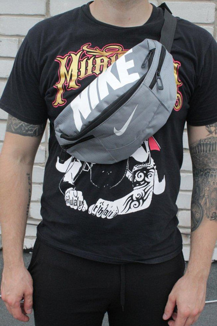 Поясная сумка Nike Team Training(серая) сумка на пояс Киев - изображение 10