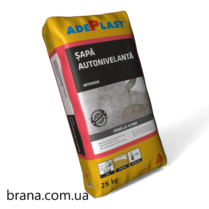 Adeplast Sapa Autonivelanta – самовирівнююча суміш для підлоги Вишневе - зображення 1