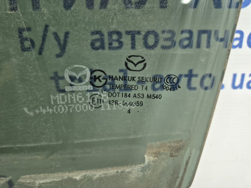 Стекло двери заднее левое Mazda 3 2013-2019 BHR1-73-510 (Арт. 50184) Київ - зображення 3