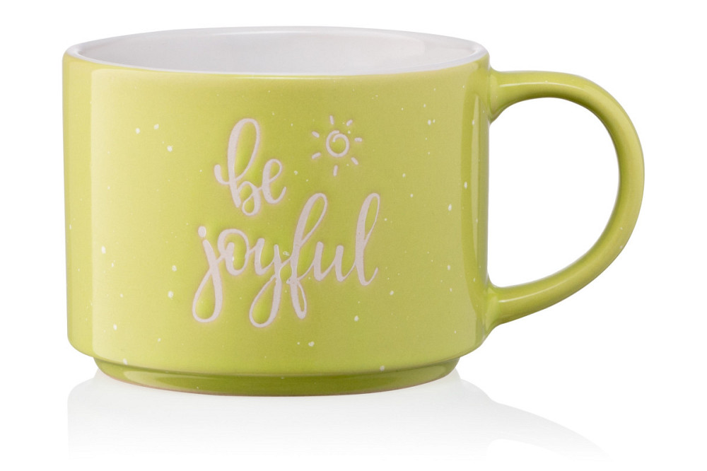 Чашка Ardesto Be joyful AR-3472-Y 330 мл жовта Киев - изображение 1