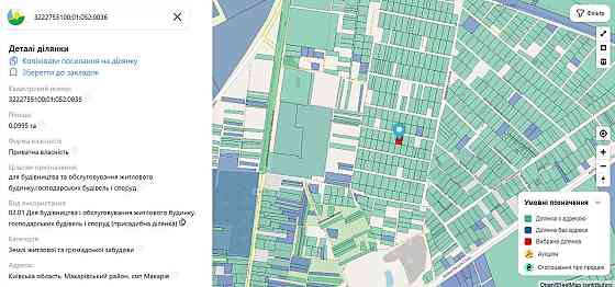 продажа участок под жилую застройку Макаровский, Макаров, 12000 $ Макарів