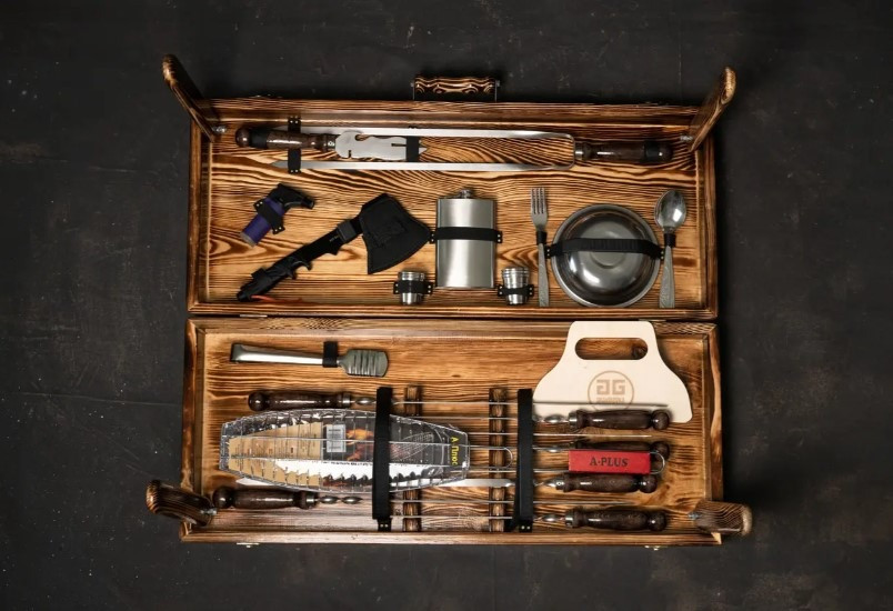 Шампура з дерев'яною ручкою.Набори на подарунок.Набір для чоловіка. Умань Умань - зображення 2