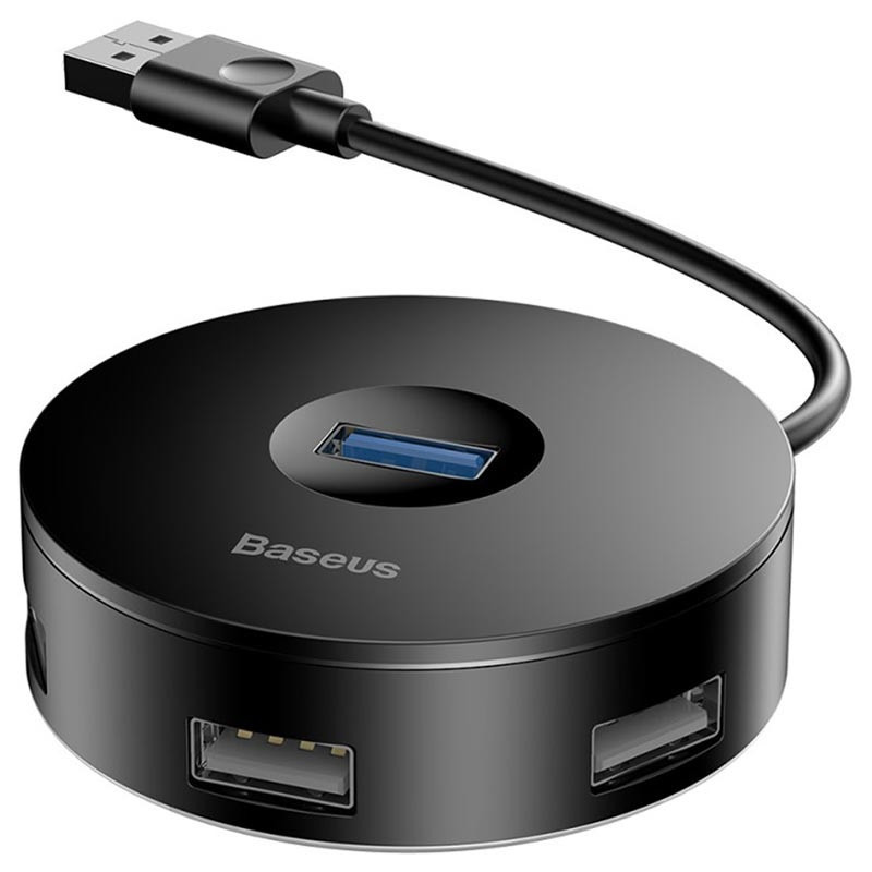 Переходник HUB Baseus Round Box USB to USB 3.0 + 3USB 2.0 (CAHUB-F) Херсон - зображення 3