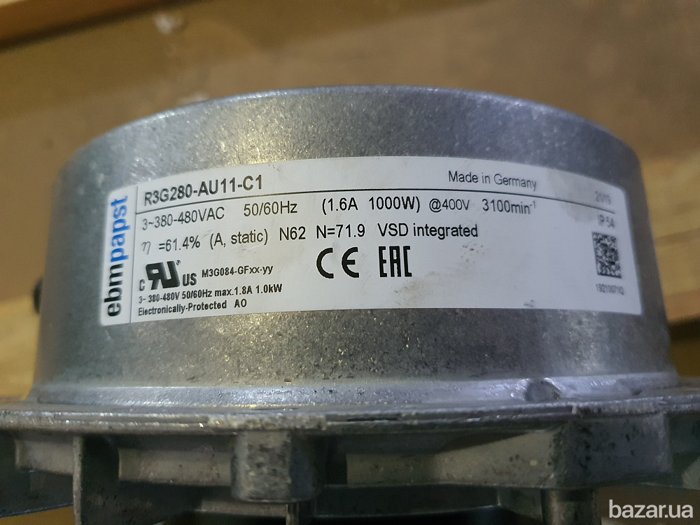 Вентиляторы Ebmpapst R3G280-AU11-C1 Суми - зображення 1