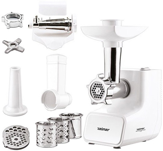 Мясорубка электрическая Zelmer ZMM3513B 1500 Вт белая Київ - зображення 1