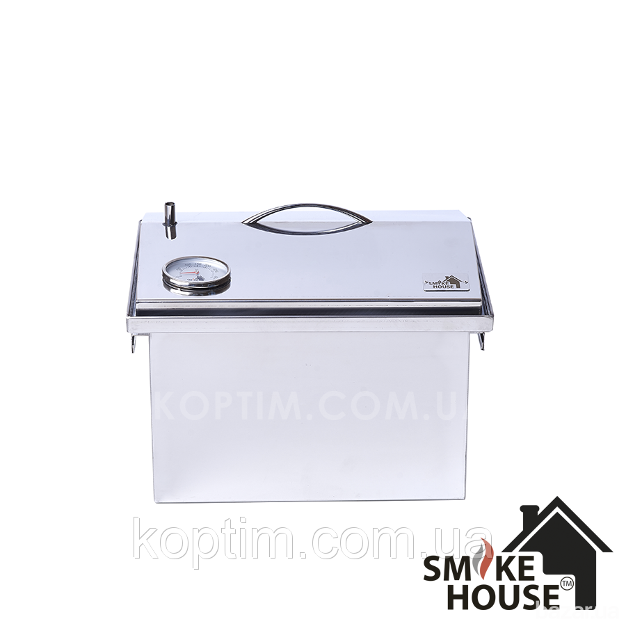 Коптильня из нержавейки SmokeHouse M DeLuxe с термометром Харків - зображення 5