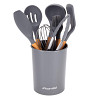 Набор силиконовых кухонных принадлежностей Kamille 8 предметов серый Одеса