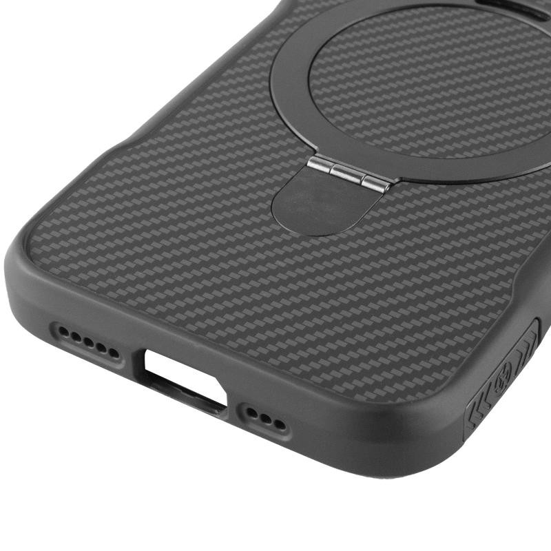 TPU+PC чехол Metal Buttons with MagSafe Carbon Ring для Apple iPhone 16e (6.1") Херсон - зображення 5
