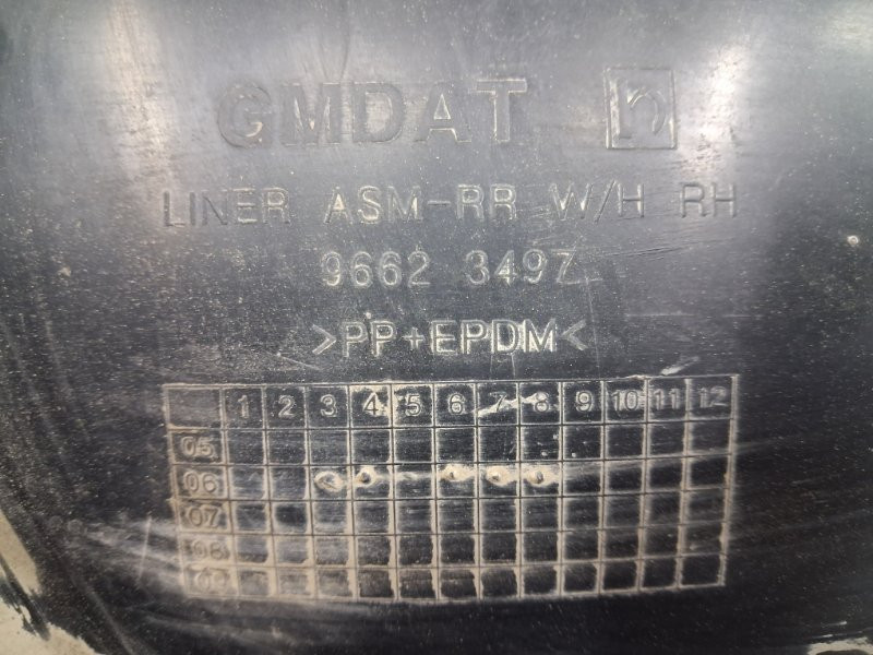 Подкрылок задний правый Chevrolet Captiva 2006-2018 96623497 (Арт. 77121) Київ - зображення 6