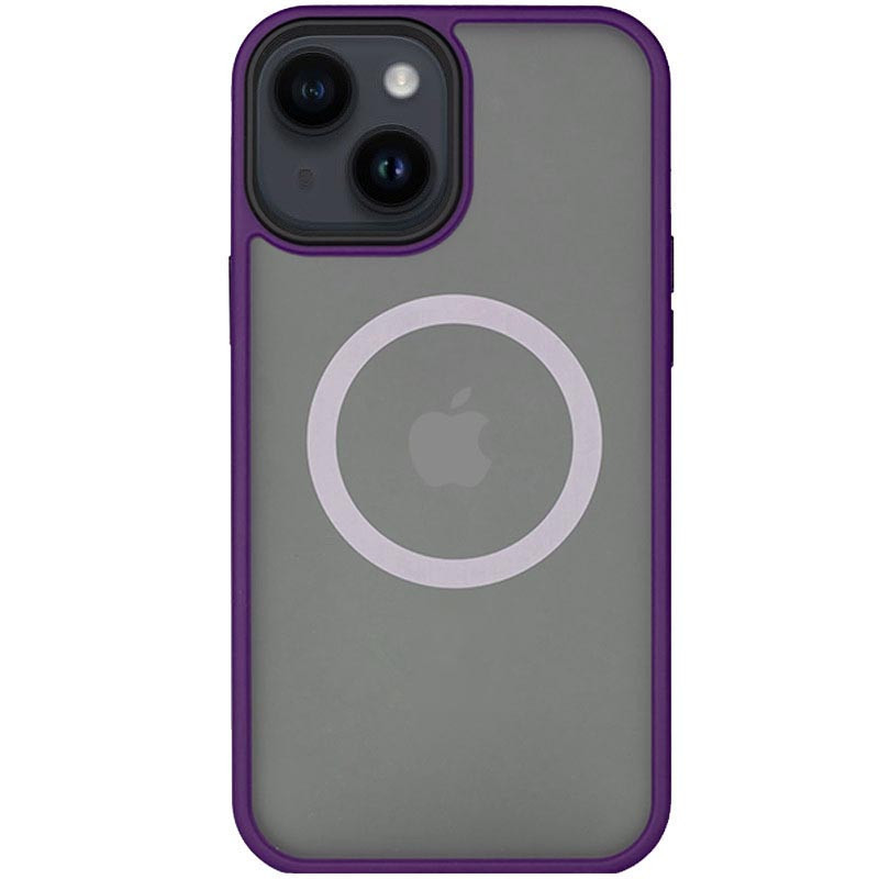TPU+PC чехол Metal Buttons with Magnetic Fit для Apple iPhone 13 / 14 (6.1") Херсон - зображення 1