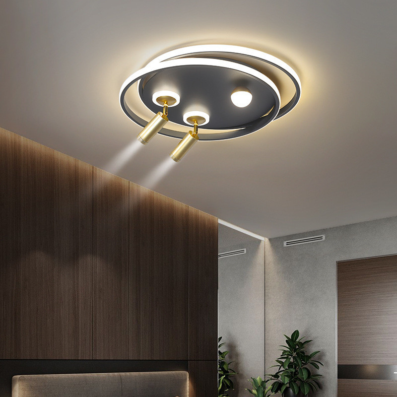 Люстра стельова LED G568/2+led-k Чорний 15х40х60 см. Київ - зображення 1