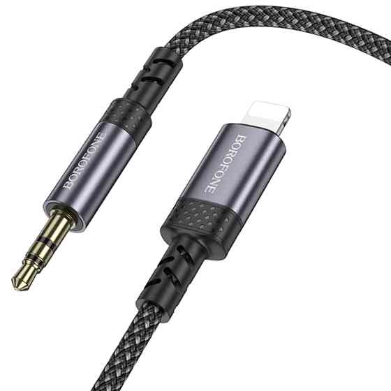 Аудио кабель Aux Borofone BL24 Graceful (Lightning to AUX 3.5mm) (1m) Херсон