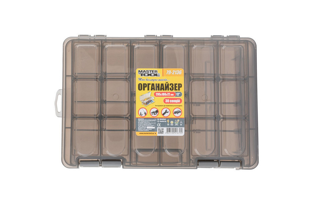 Органайзер двухсторонний MASTERTOOL 12" 295х186х72 мм 30 секций 79-2136 Харків - зображення 1