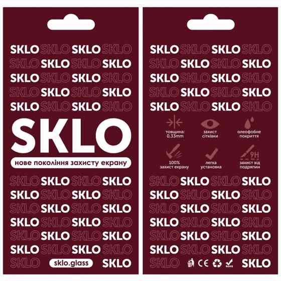 Защитное стекло SKLO 3D для TECNO Pova 6 (LI7) Херсон