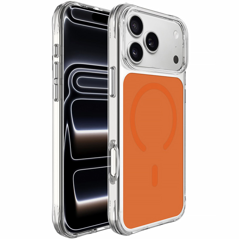 Чехол TPU+PC Space Pure Color with Magnetic Fit для Apple iPhone 17 Pro / 18 Pro (6.3") Херсон - зображення 2