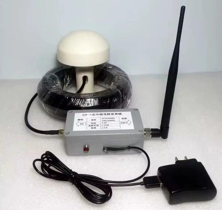 GPS репитер усилитель 1575MHz+1561MHz 37dB 3-5V с антенной грибовидной 3.5dB, 10 м кабеля, полный ко Днепр - изображение 1