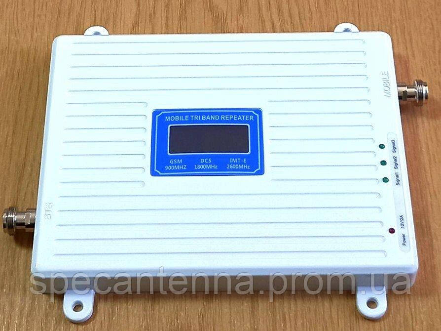 Усилитель сотовой связи трехдиапазонный KD-2065 900/1800/2600 МГц, 500-600 кв. м. Днепр - изображение 1
