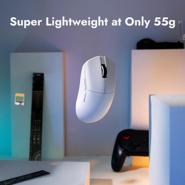 Мышь компьютерная безпроводная Lemokey G1 White G1-A2 белая Киев - изображение 3