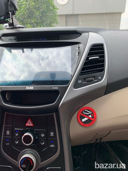 Наклейка в салон авто Не курить Борисполь - изображение 2