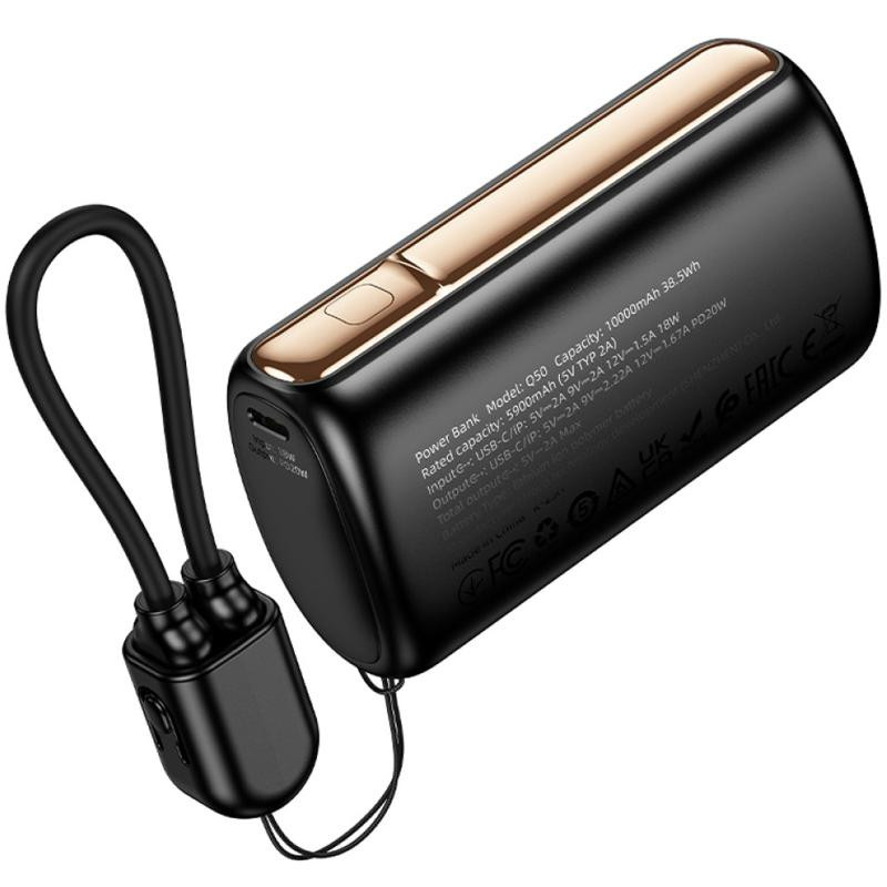 Портативное ЗУ Power Bank Hoco Q50 Victory PD20W with cable 10000 mAh Херсон - зображення 6