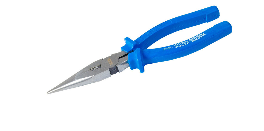 Щипцы прямые MASTERTOOL American type 180 мм C45/HRC 44~48 22-2180 Харків - зображення 1
