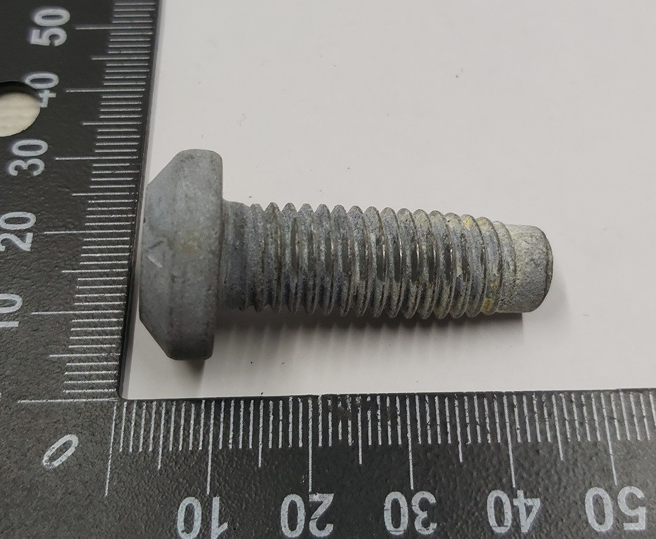 Болт ремня безопасности 2-го ряда сидений 4.4 SHOULDER, PAN HEAD M12 x 1.75 x 37.75 Tesla model S, m Киев - изображение 2