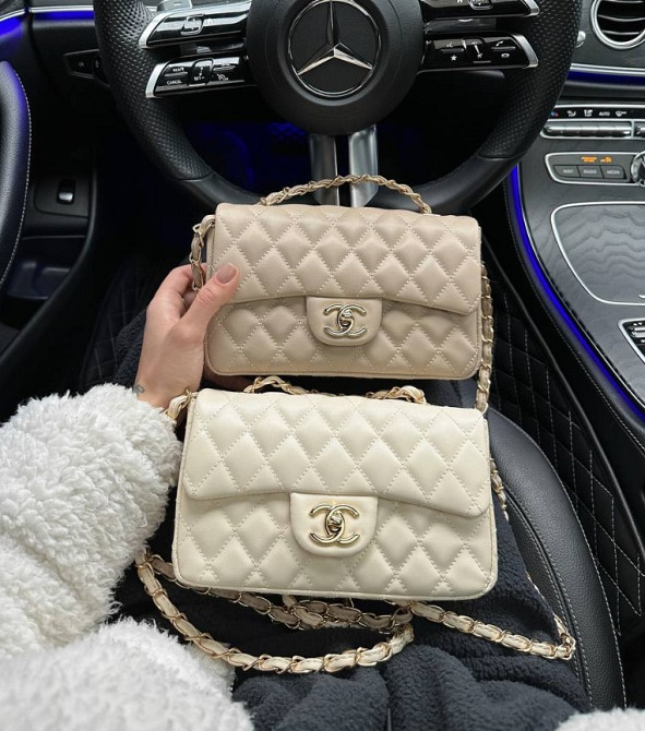 сумка кросс боди женская Chanel 1,55 Beige люкс кроссбоди GB6 Киев - изображение 1