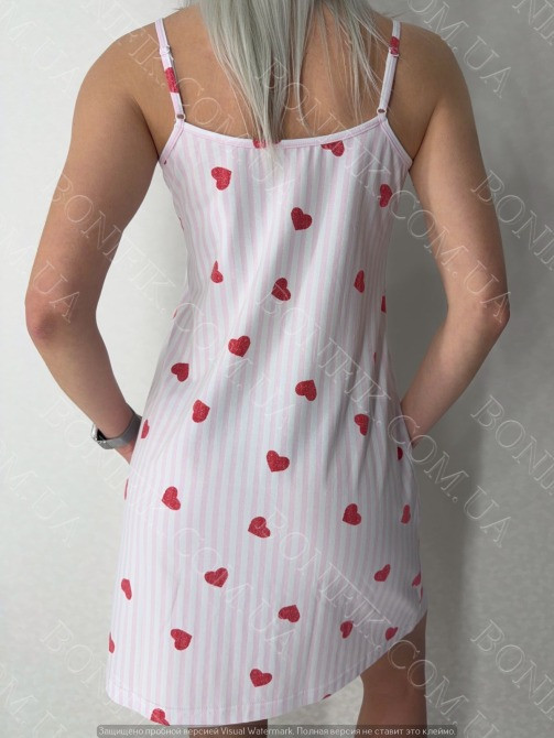 Женская ночная сорочка на тонкой бретели "Loveu" (арт. LDK 112/67/02) Кривий Ріг - зображення 5