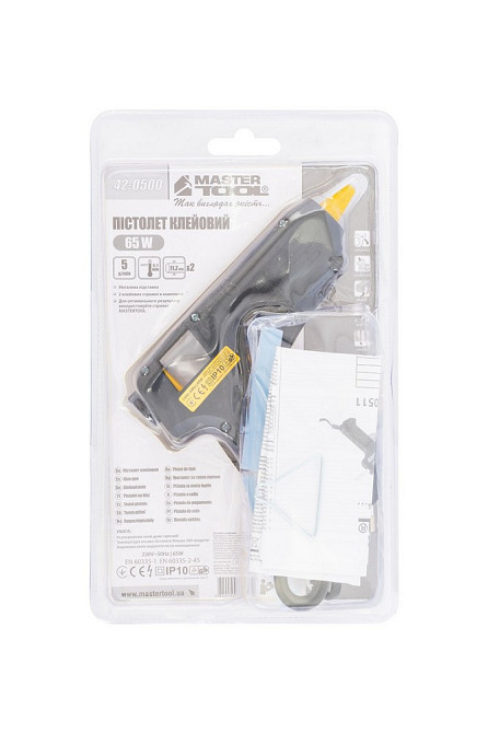 Пистолет клеевой MASTERTOOL Ø 11.2 мм 40 Вт/220 В/50 Гц 42-0500 Харків - зображення 4
