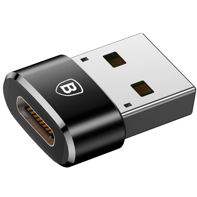 Переходник Baseus USB Male To Type-C Female Adapter Converter 3A (CAAOTG-01) Херсон - зображення 1