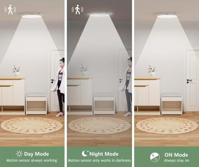 Розумний LED стельовий світильник з пультом, датчиком руху та акумулятором 8000 мА·год Київ - зображення 9