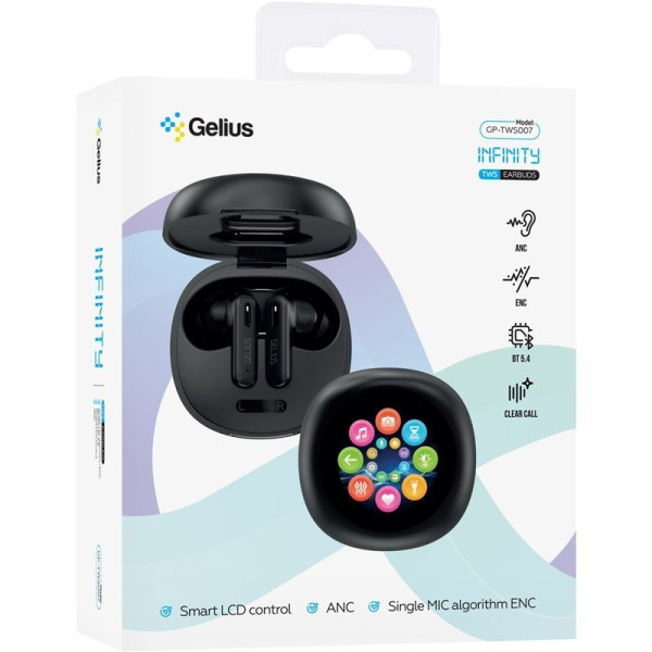 Bluetooth-гарнітура Gelius Infinity GP-TWS007 Black (Код товару:43199) Харьков - изображение 2