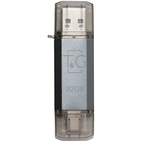 Флеш пам'ять T&G Star 009 32GB USB/Type-C Silver (TG009TC-32GSL) Харків - зображення 1
