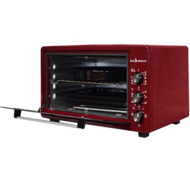 Электропечь Sea Breeze SB-0706 45 л бордовая Київ - зображення 6