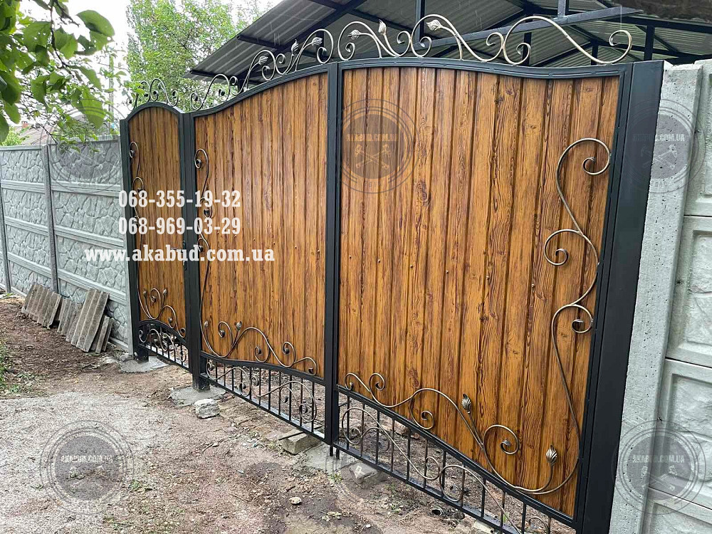 Ворота розпашні, ворота відкатні, навіси, балкони, паркани Кривий Ріг - зображення 4