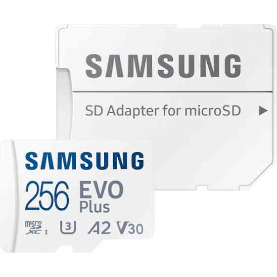 Карта пам'яті Samsung MicroSDXC 256GB C10 UHS-I R130MB/s EVO + SD-адаптер (MB-MC256SA/EU) (Код товар Харків