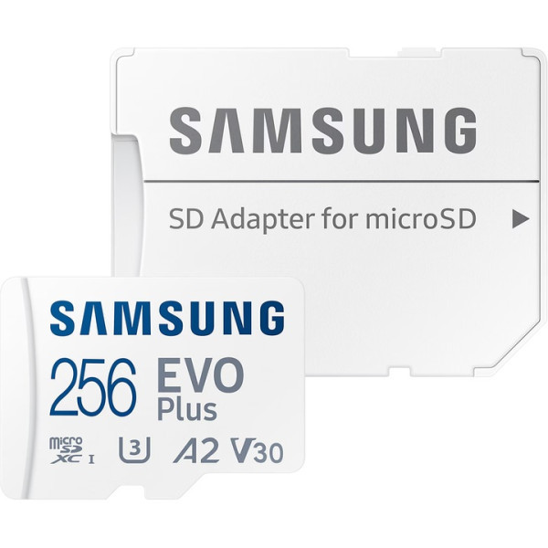 Карта пам'яті Samsung MicroSDXC 256GB C10 UHS-I R130MB/s EVO + SD-адаптер (MB-MC256SA/EU) (Код товар Харків - зображення 1